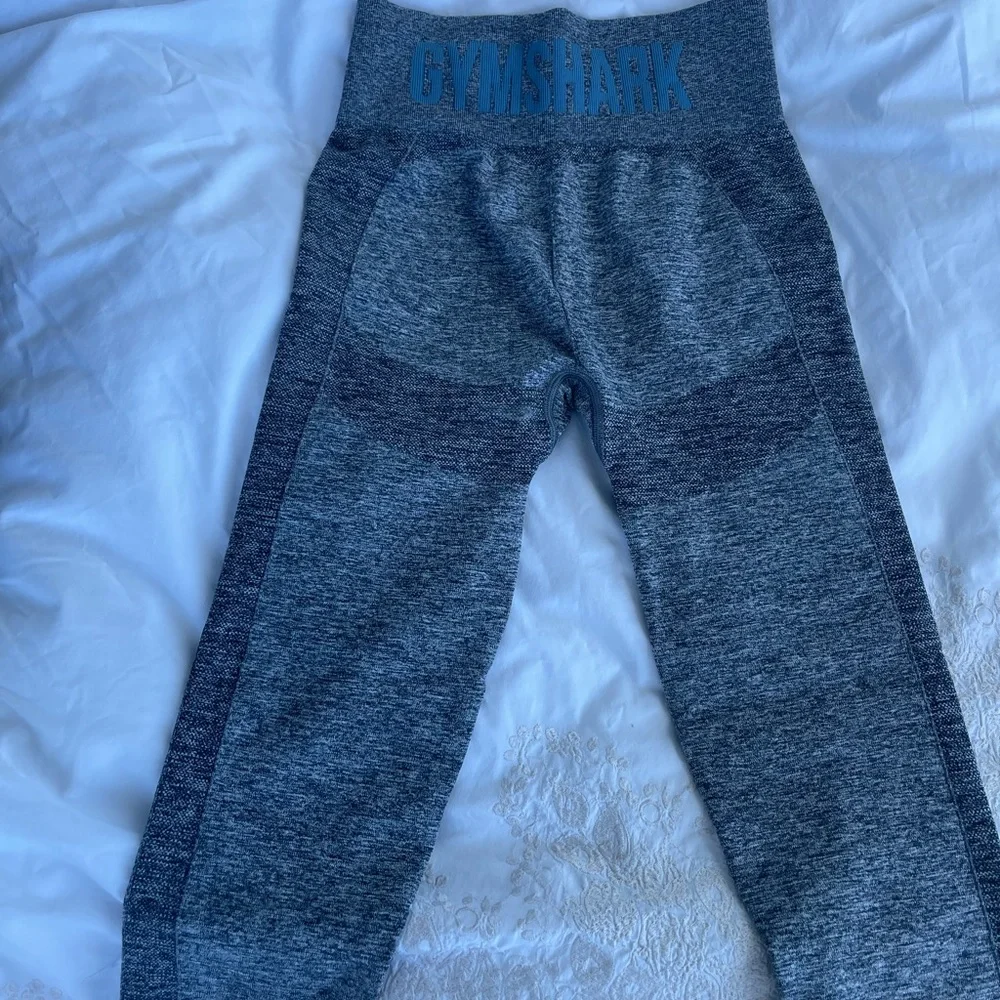 Gymshark charcoal marl smokey teal workout leggings nwt sz S - Picture 3 of 3